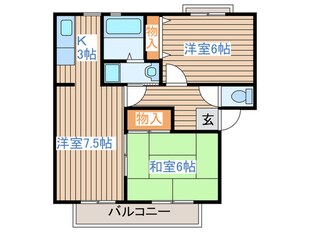 ガーデンホームズ柴田Ⅰ番館の物件間取画像